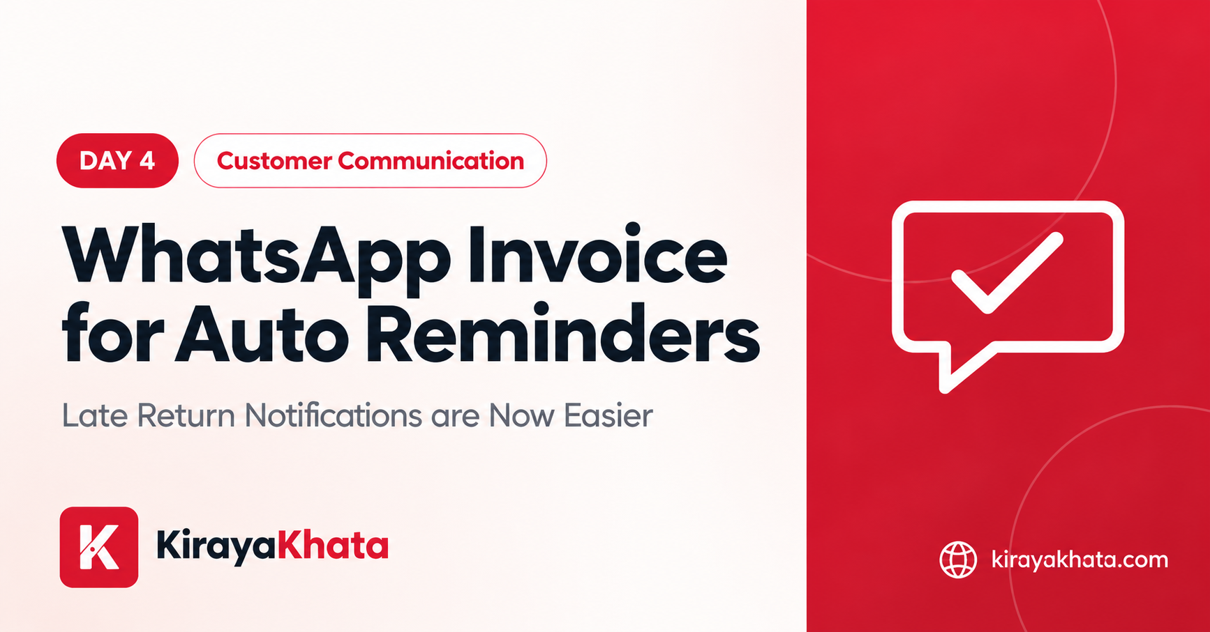 WhatsApp Invoices & Automated Reminders: Solving Payment and Return Issues for Rental Shops