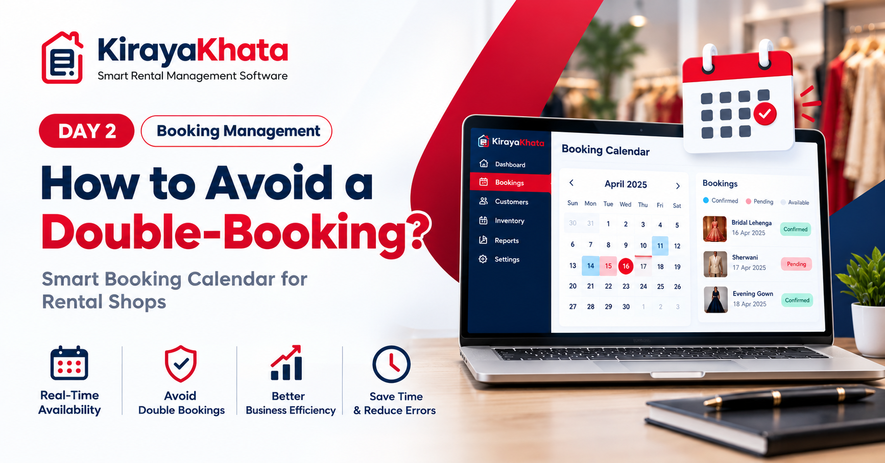 How to Prevent Double Bookings? Smart Booking Calendar for Rental Shops